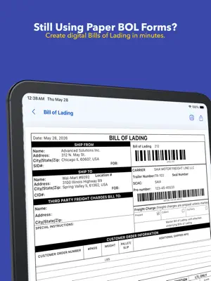 eBOL Bill of Lading screenshot 1