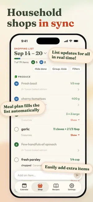 Grublist: Recipes & Meal Plan screenshot 2