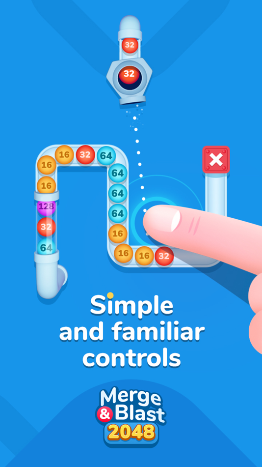 #6. Merge & Blast 2048 - shooting (iOS) Podle: Wooden Toys