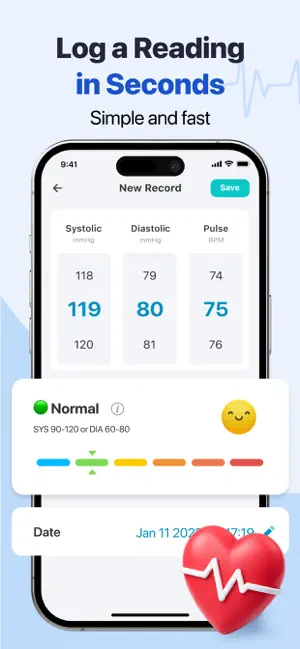 PulseWell – BP & Heart screenshot 2