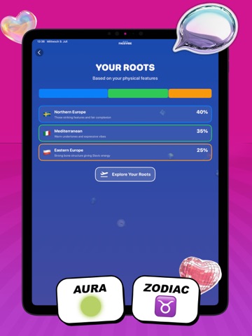 FaceVibe AI - get analyzed iPad screenshot