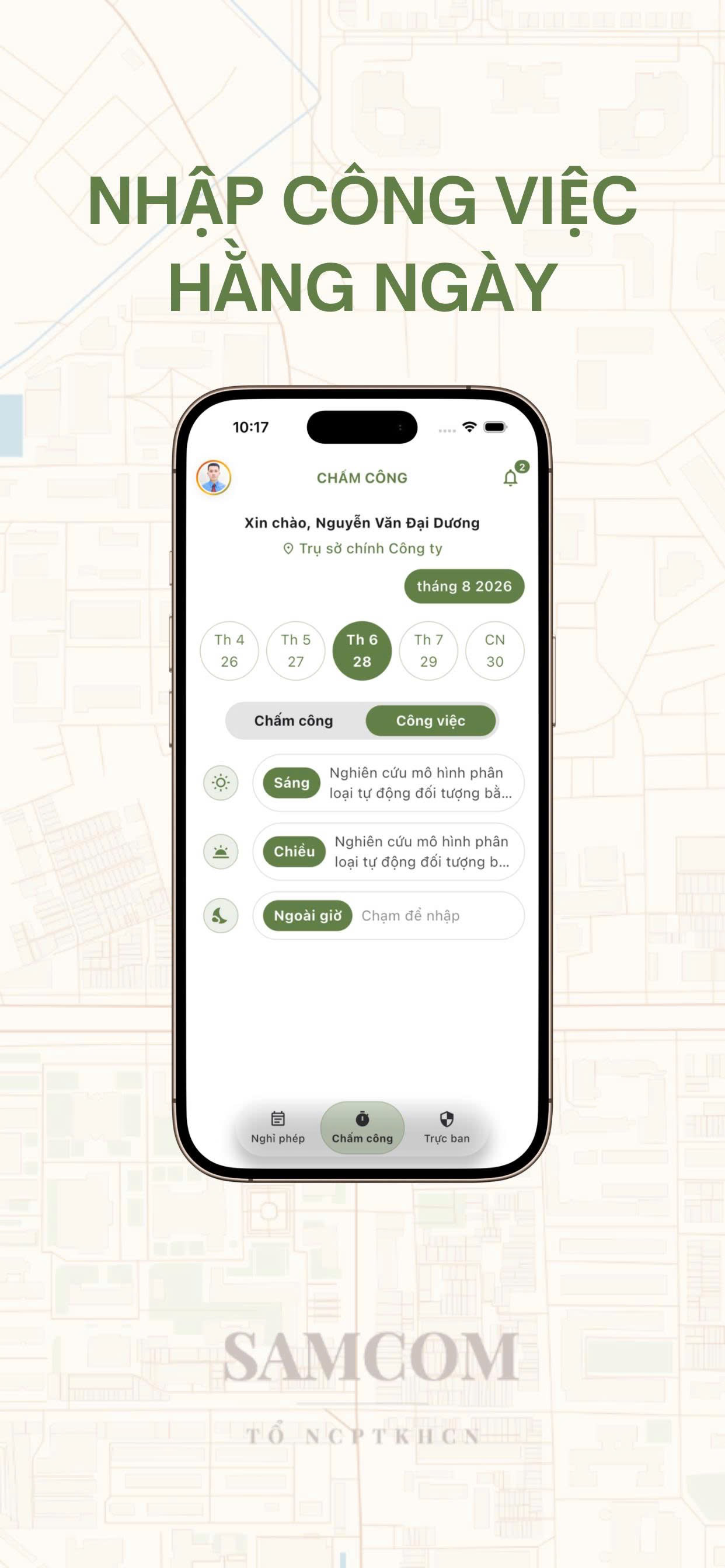 Chấm công - Face & GPS screenshot 4