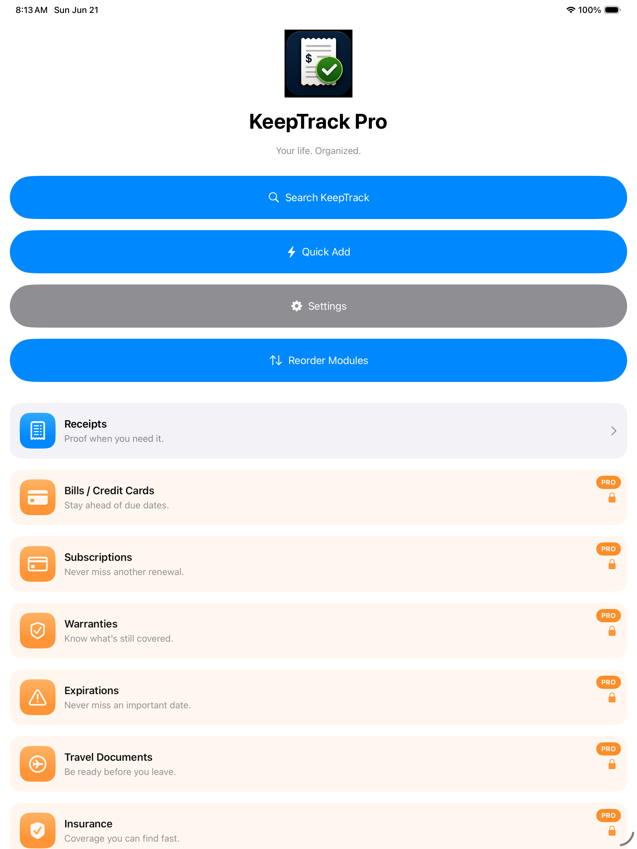 KeepTrack Pro: Life Organizer screenshot 7