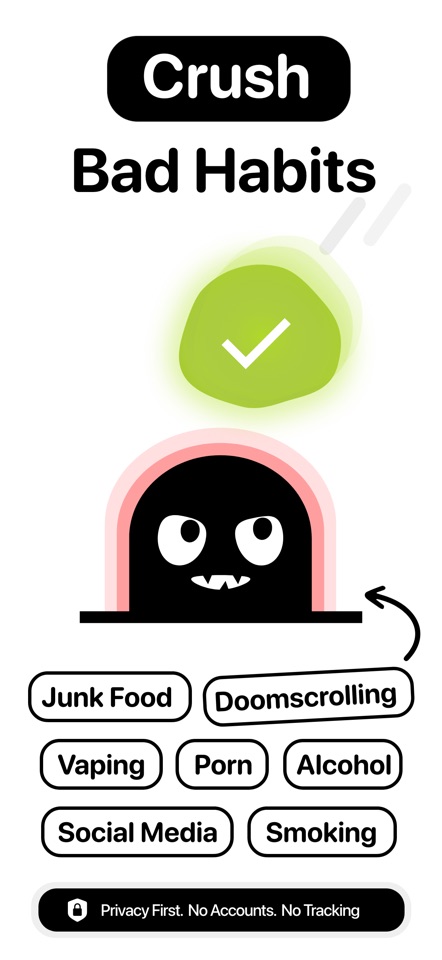 HabitCrush: Bad Habit Tracker screenshot 1