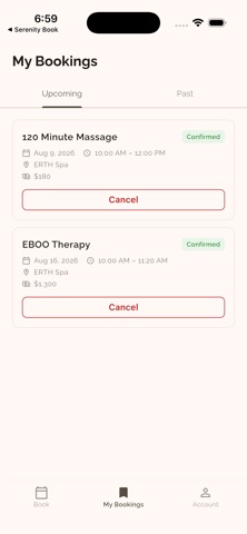 ERTH Wellness & Spa iPhone screenshot