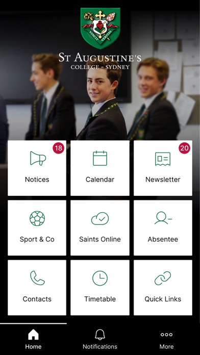 St Augustine's College Sydney Screenshot
