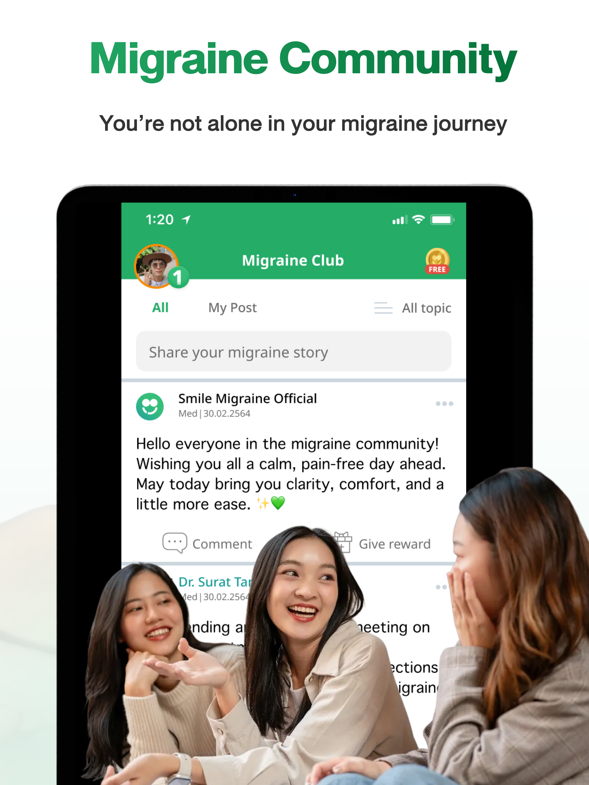 Smile Migraine - Diary & Coach