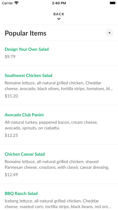 Screenshot 3 of Choice Greens App