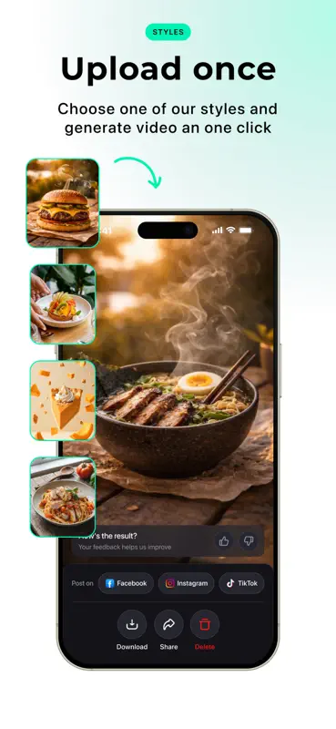 Lumera AI: Food Video Maker screenshot 3 of 10