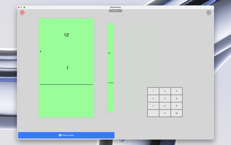 #3. FlashToPass Math Flash Cards (macOS) Podle: Scybot Technologies, L.L.C.