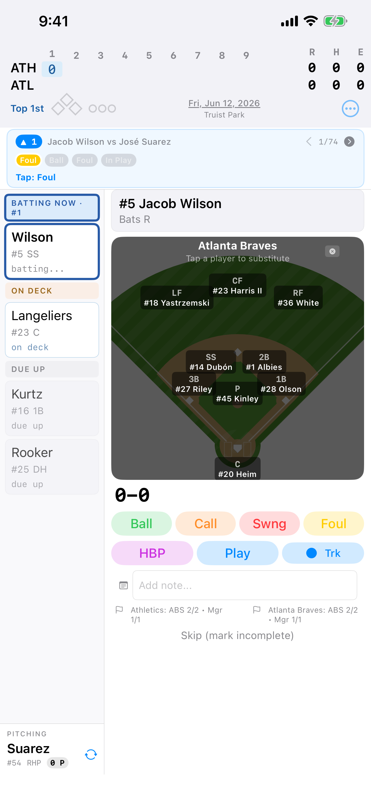 BaseballScorer screenshot 7