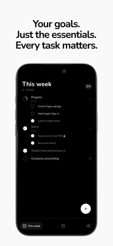 WeeGoals - Weekly Goals Screenshot 1 of 5