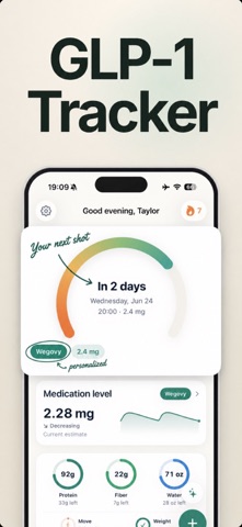 GLP-1 Weight Loss Shot Tracker Screenshot 1 of 7