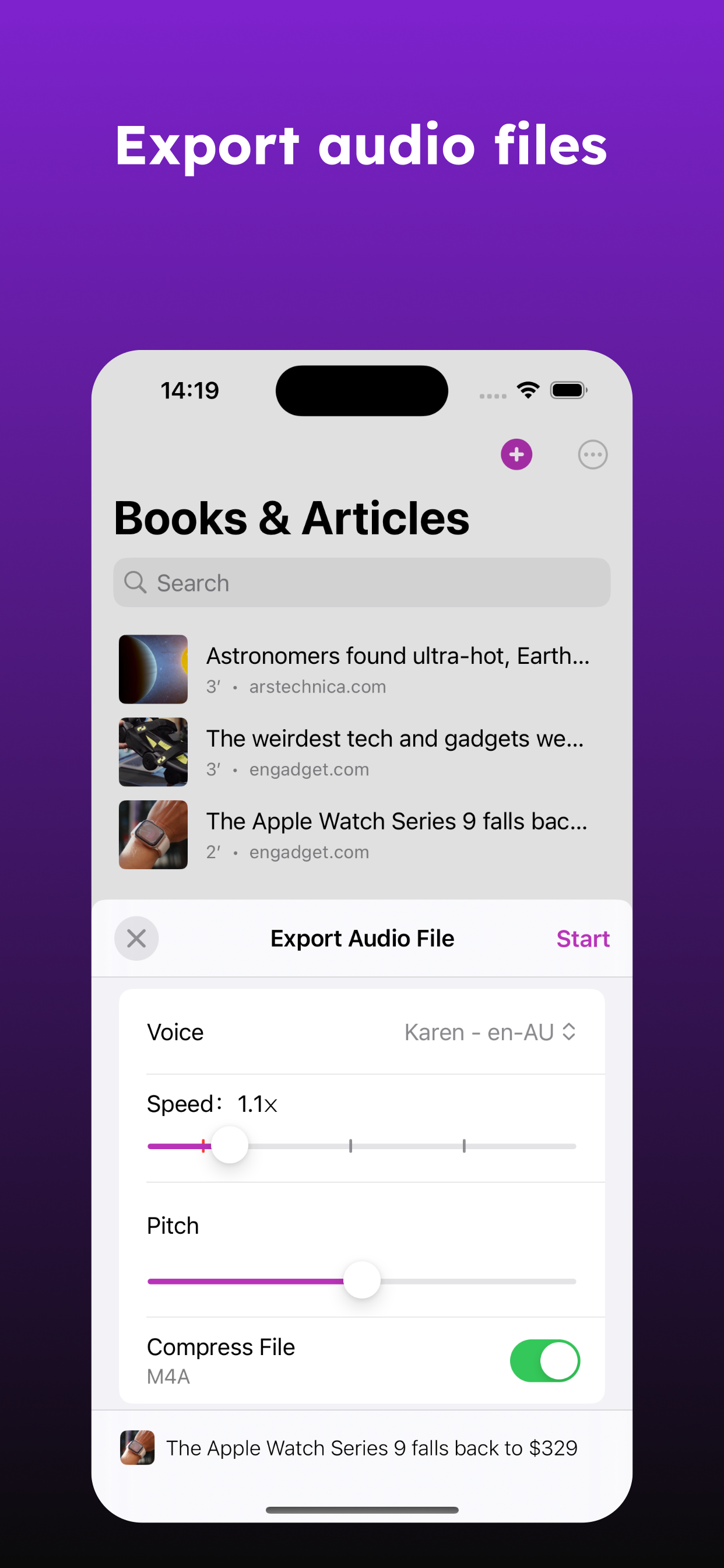 Speech Central – Voice Reader