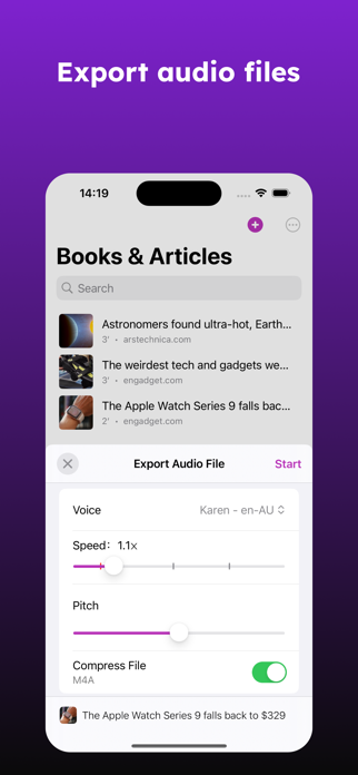 Speech Central – Voice Reader Screenshot 9 of 9