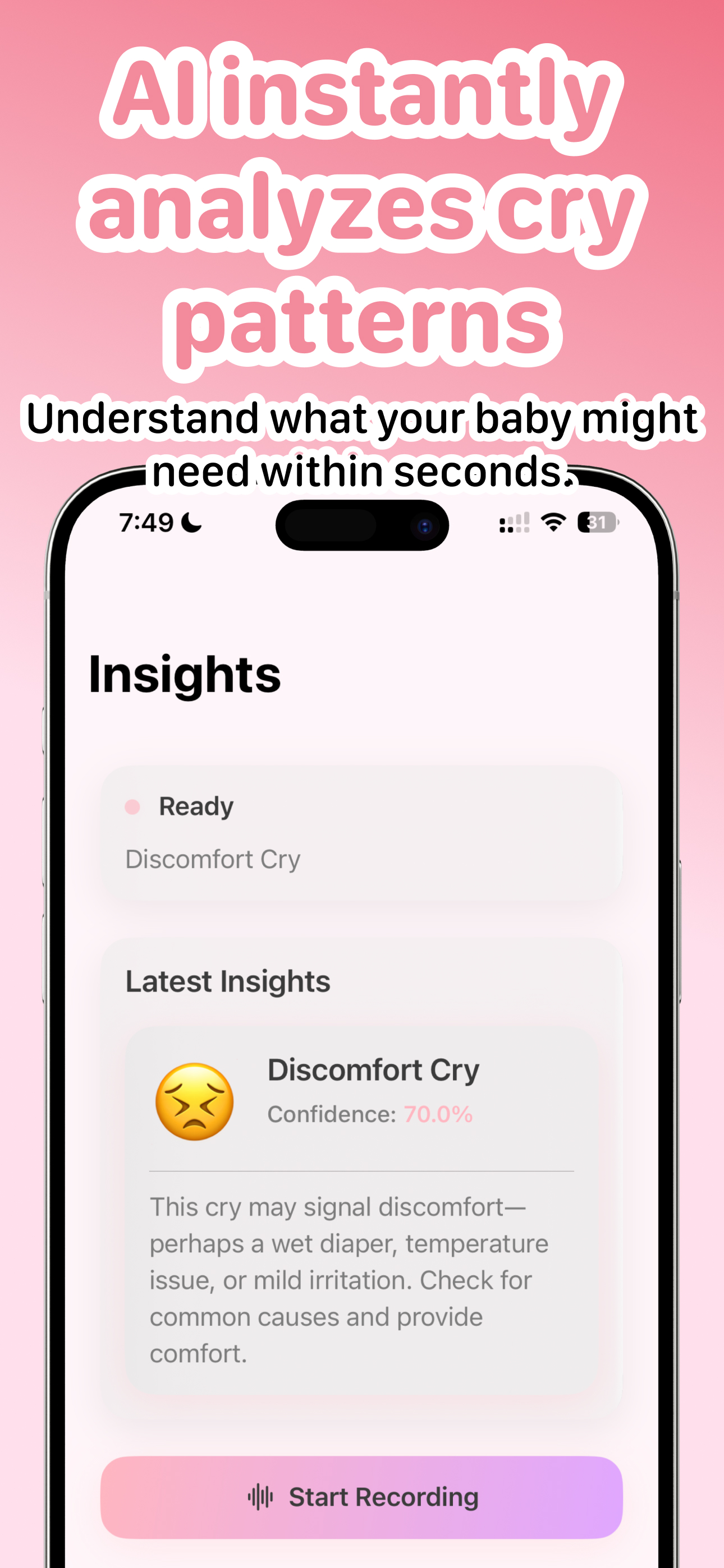 CrySense: AI Baby Cry Analyzer