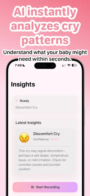 CrySense: AI Baby Cry Analyzer screenshot 4