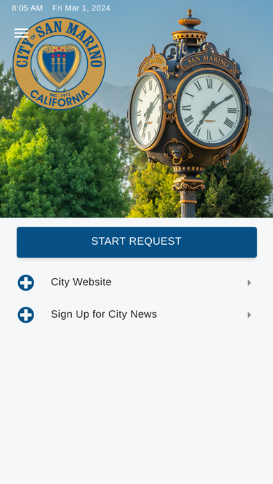 San Marino Service Request app screenshot