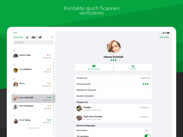 ?Threema. Der sichere Messenger Screenshot