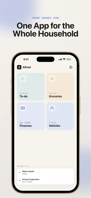 Alfred: Household Organizer screenshot 1