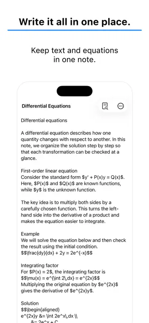 LaTeX Note screenshot 1