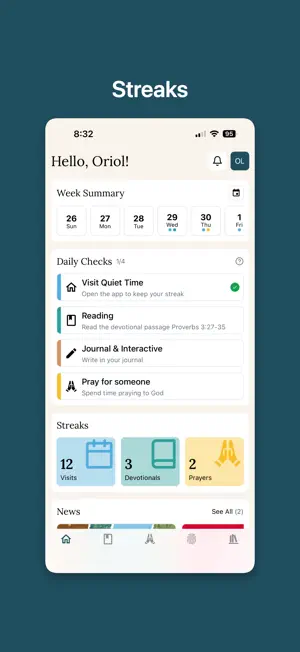 Quiet Time Online screenshot 1
