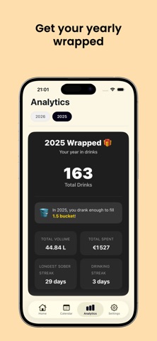 Liver Buddy: Alcohol tracker iPhone screenshot