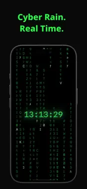 Code Rain Clock screenshot 1