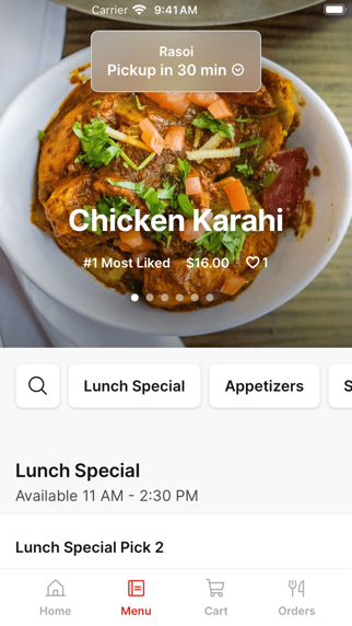 Rasoi To Go iPhone screenshot 2 - Food & Drink app