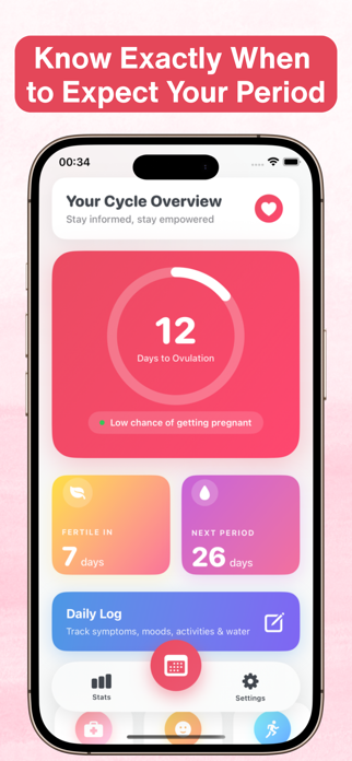 Period Tracker Calendar Cycle Screenshot 1 of 6