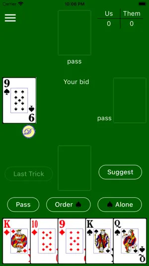 Euchre Master II screenshot 1