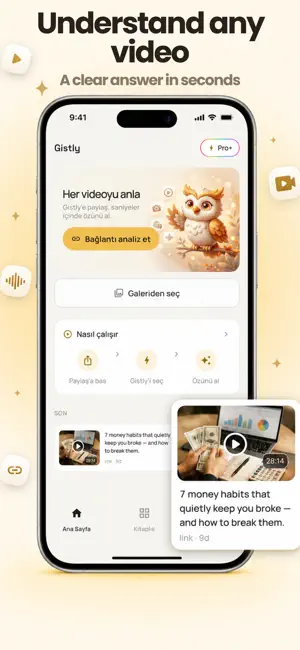 Gistly: AI Video Summary screenshot 1