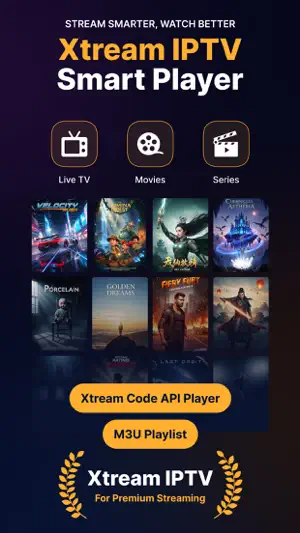 Xtream IPTV Smart Player screenshot 1