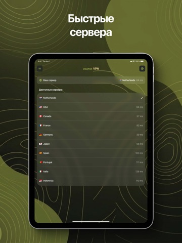 Авокадо ВПН iPad screenshot 2
