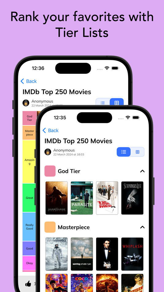 #2. Topstermania: Tier List Maker (iOS) Podle: Fitzgerald Afful