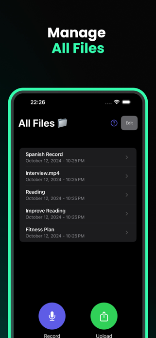 AI Note Taker & Audio – Quizzy Screenshot 8 of 8