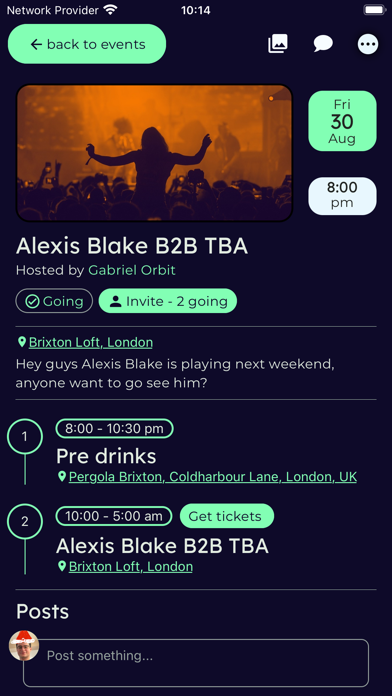 Orbit - Organise events Screenshot