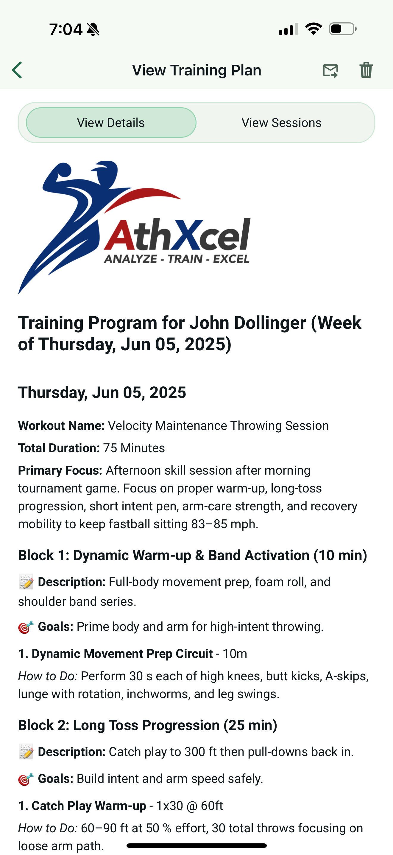 AthXcel screenshot 4