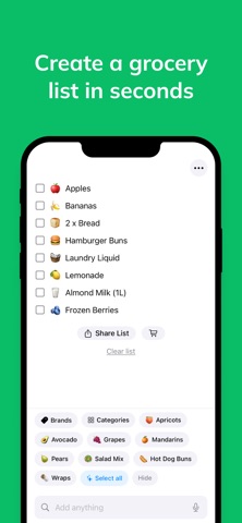 Foodjump - Grocery List screenshot