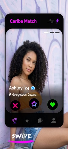 Caribe Match: Caribbean Dating iPhone screenshot