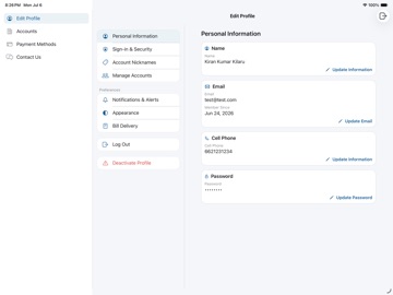 Oak Ridge Utility District iPad screenshot