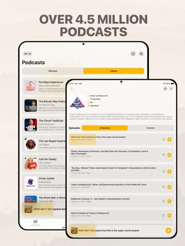 Radio FM: Live Music & Podcast iPad screenshot