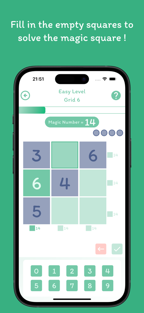 Magic Square : Math Grid Game screenshot 2