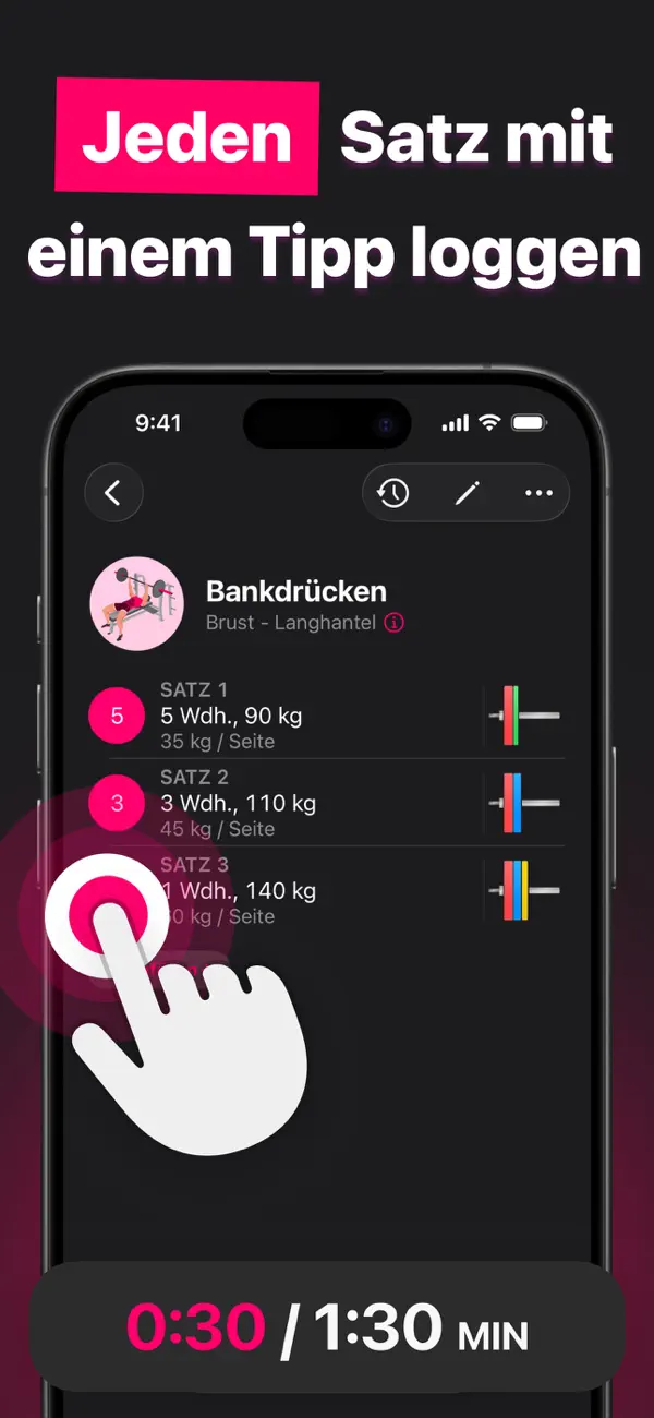 Liftin' - Gym Workout Tracker iPhone App Screenshot 4 – Gesundheit & Fitness