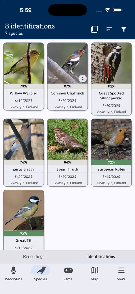 Muuttolintujen Kevät RFJM screenshot 3