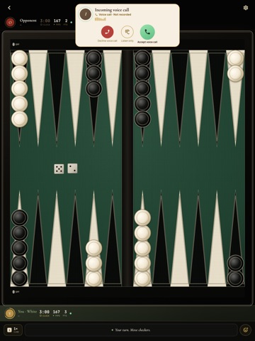 Backgammon Boardgammon iPad screenshot