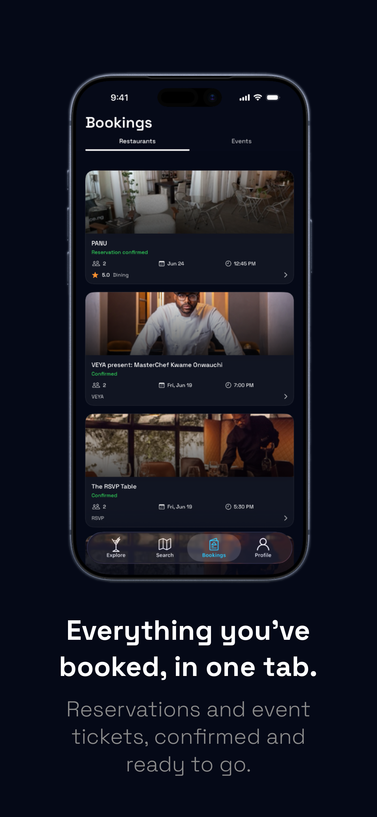 VEYA: Restaurants & Events screenshot 6