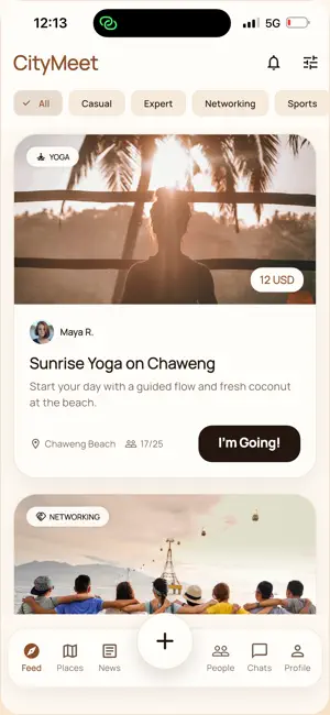 CityMeet: Social & Events screenshot 1