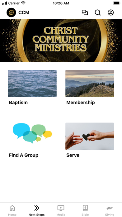 Christ's Community Ministries Screenshot