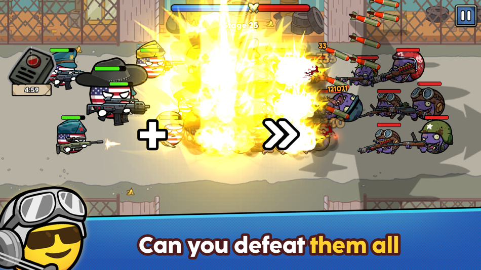 #1. Emoji vs Zombie Merge Battle (iOS) 来自: PHOENIX GLOBAL